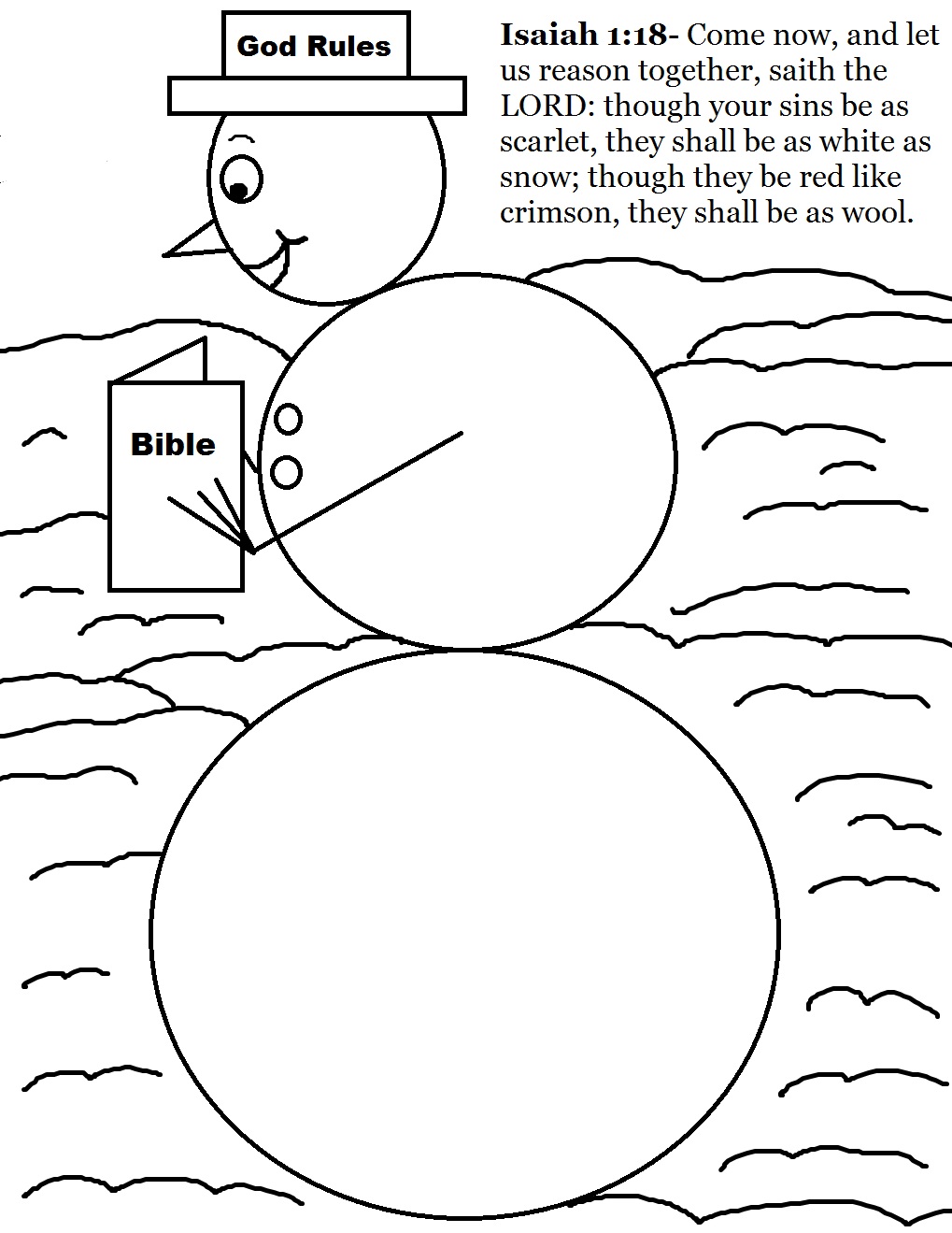 Free Christmas Coloring Pages For Kids in Sunday School or Children's Church by Church House Collection- Snowman, Christmas Trees, Christmas Presents, Nativity Scene, and more.